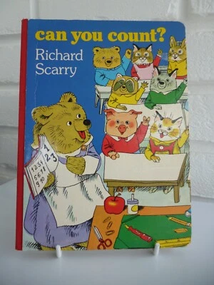 Children's Book Can You Count? Richard Scarry HB Vintage 1980 Picture Learning - Image 1 of 4