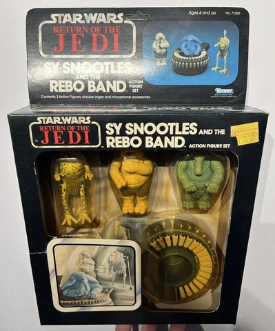 Case Fresh Unpunched Star Wars 1983 Sy Snootles Max Rebo Band MIB Tape Cut AFA Cover