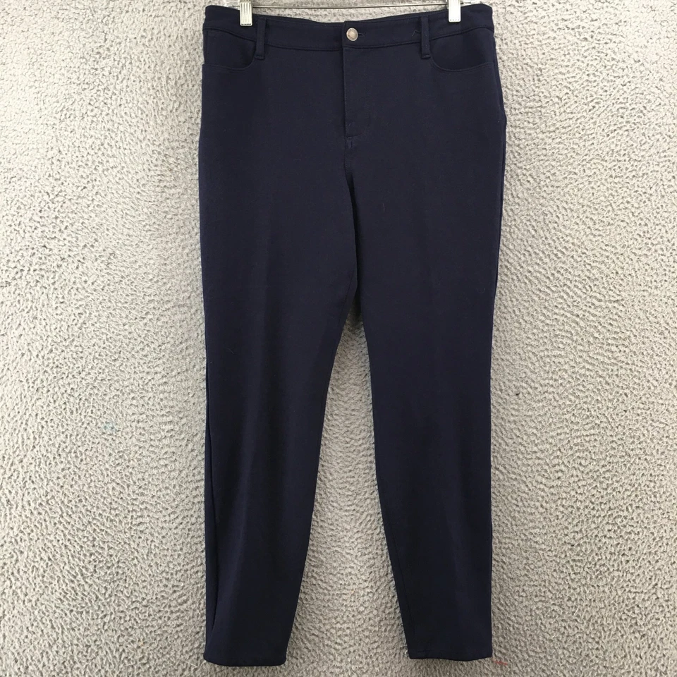 Talbots Jeggings Pants Womens Petite 10 (Actual 32X25.5) Blue Mid Rise Zip Fly - Image 1 of 4