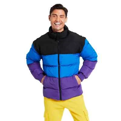 Target X Lego Collection Hombre Puffer Chaqueta/Chaleco Negro Púrpura M, L, XL, XXL Foto 1 de 2