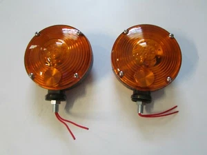 Tractor caution lights 2 pk to fit Case IH John Deere Ford 2 wires - Picture 1 of 1