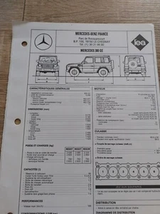 MERCEDES 300 GE 3.0 Essence 6 Cyl 4x4 Depuis 1989 Fiche Technique Reglatech 1993 - Foto 1 di 3
