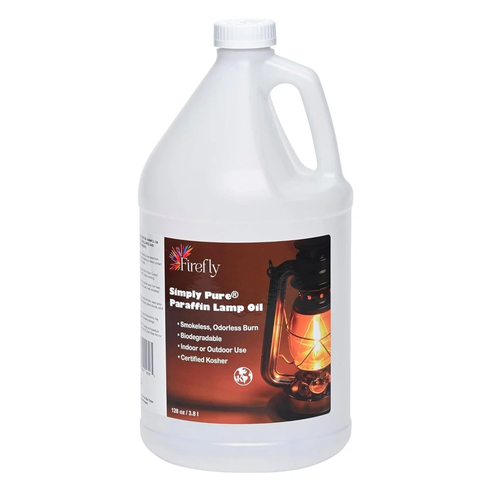Firefly Paraffin Lamp Oil 1 Gallon Odorless & Smokeless Simply Pure Ultra Clean