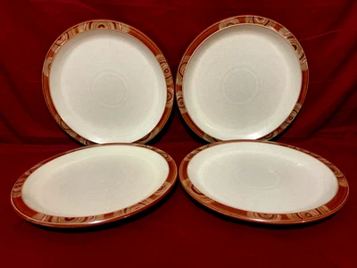 Juego de 4 platos de cena Denby Fire Chilli 10 1/4" Inglaterra Foto 1 de 2