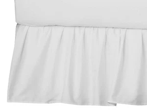 American Baby Company Ultra Soft Mini-Crib Size Single Layer Skirt, White  - Picture 1 of 5