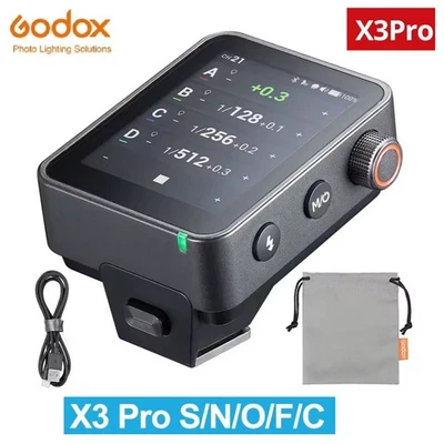 Godox X3pro C/N/S/F/O/L 2.4inch TTL HSS 2.4G Wireless Flash Trigger Transmitter - Image 1 of 4