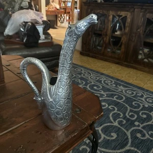 Vintage Arthur Court Aluminium Giraffe Dekanter Krug 13" Sammlerstück Metall 80er - Bild 1 von 9