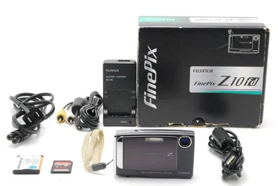 [Near MINT] Fujifilm FinePix Z10fd Black 7.2 MP Digital Camera From JAPAN - Image 1 of 4