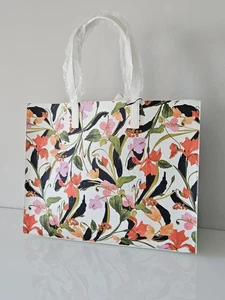 Ted Baker Floral Printed Extra LARGE Icon Tote Shopper Holiday Bag - Cream - Picture 1 of 4