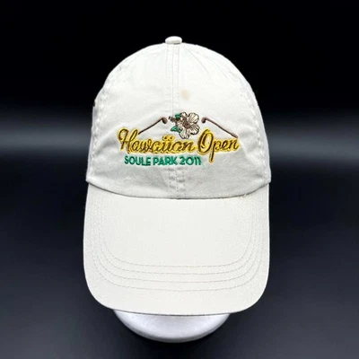 Gorra de béisbol Hawaiian Open Soule Park 2011 yunque para hombre beige con tirantes de golf Foto 1 de 4