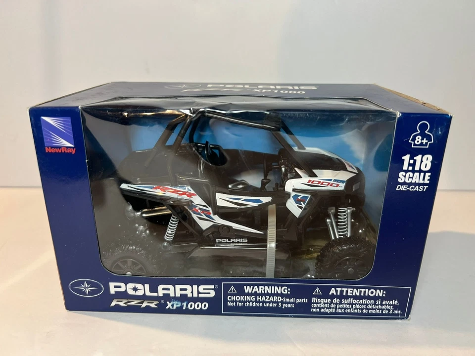 Polaris RZR XP1000 White New Ray Toys 1:18 Scale ATV SEALED - Image 1 of 3