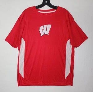 Abbigliamento uomo XL Wisconsin Badgers Pro Edge by Knights con camicia rosso e bianco - Foto 1 di 7