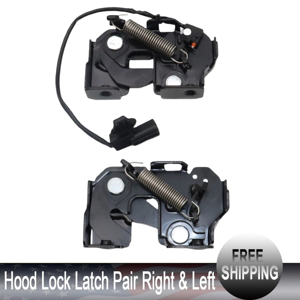 Right & Left Hood Lock Latch Pair For NISSAN 370Z GTR INFINITI Q60 Q40 G35 G37 - Imagem 1 de 4