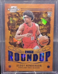 2023-24 Contenders Optic Scoot Henderson Rookie Roundup #12 Blue Ice Rookie /75 - Picture 1 of 2