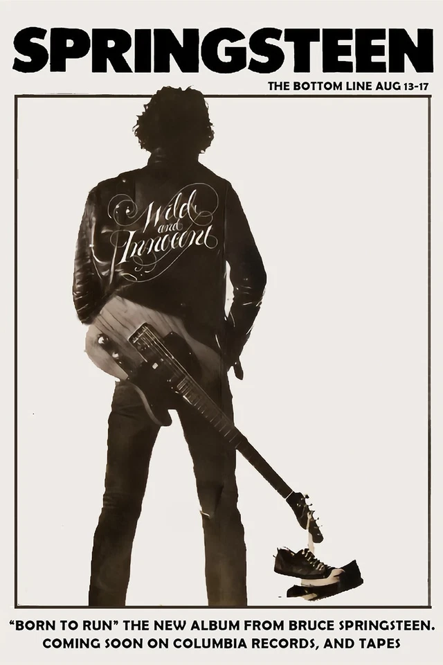 Bruce Springsteen 1975 "Bottom Line" club gig poster print - Image 1 of 1