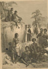 Bewohner d.Sandwichs-Inseln 1818+1871.Holzstich v.1880