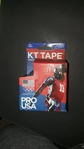 KT Tape Pro Team USA 10" Precut Kinesiology Therapeutic Roll - 20 Strips - Blue - Picture 1 of 4