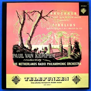 VAN KEMPEN BRUCKNER Symph No 4 SIBELIUS Symph 7 2LP Telefunken LGX66026/7 UK EX+ - Picture 1 of 11