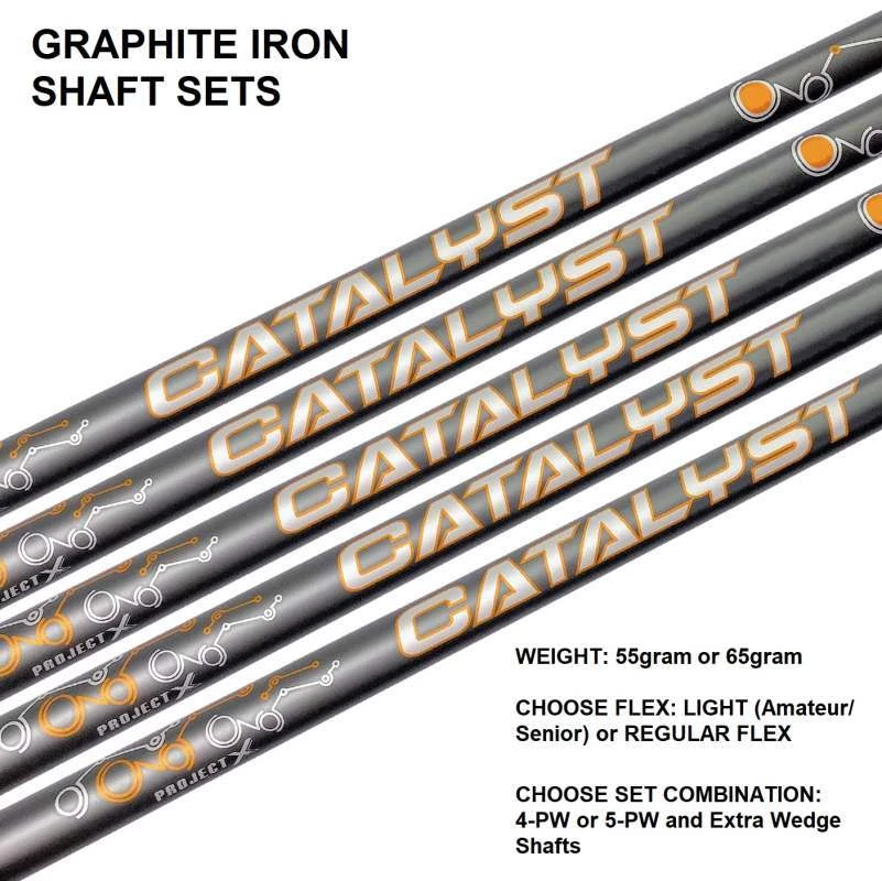 Project X Catalyst Orange Graphiteisenschaft-Sets - .370 parallele Spitze