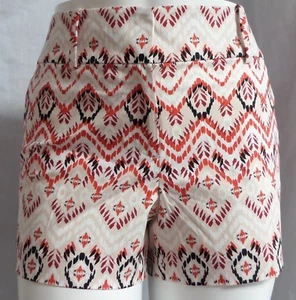 ANN TAYLOR MULTI-COLOR GEO TRIBAL PRINT CASUAL CITY MODERN SHORTS SZE: 12P NWT - Picture 1 of 3