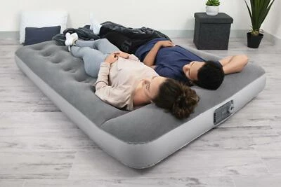 Colchón Inflable De Aire Levantado Cama Almohada Almohada Camping Para Dormir Foto 1 de 4