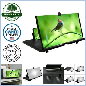 12 inch Mobile Phone Screen Magnifier HD 3D Projector for Movies Videos - Photo 1 sur 8