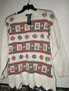 Vintage Honors Brand SZ S Sweater Multi-color/knits long sleeve Ramie/cotton NWT - Picture 1 of 4