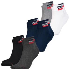 Levis Unisexe Quart de Sport Mi Coupe Vêtement Logo 6er Multipack 35-46 - Imagen 1 de 1