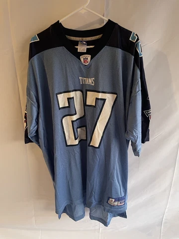 Vintage Eddie George Tennessee Titans Reebok NFL Equipment 2XL Mens Jersey Cover