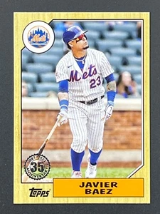 JAVIER BAEZ 2022 Topps Series 1 1987 Anniversary T87-37 Chicago Cubs - Picture 1 of 2