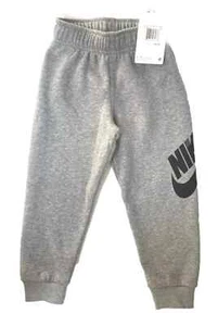 Nike Toddler Grey Fleece Joggers Size 4T New with tags 76D948_042 - Picture 1 of 2