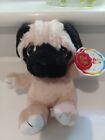 KEEL TOYS SPARKLE EYES PUG PLUSH SOFT TOY 20CM NEW WITH TAGS