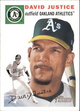 2003 Topps Heritage Oakland Athletics Baseball Card #342 David Justice
