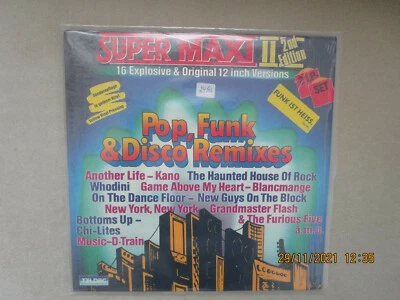 SUPER MAXI II – Pop, Funk & Disco Remixes 2 LP-SET 1983 Yellow Vinyl (Mint!) - Bild 1 von 4