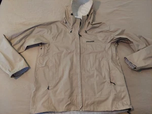 Mens Patagonia Jacket L Large Khaki Outdoor Hiking Athletic - Picture 1 of 11
