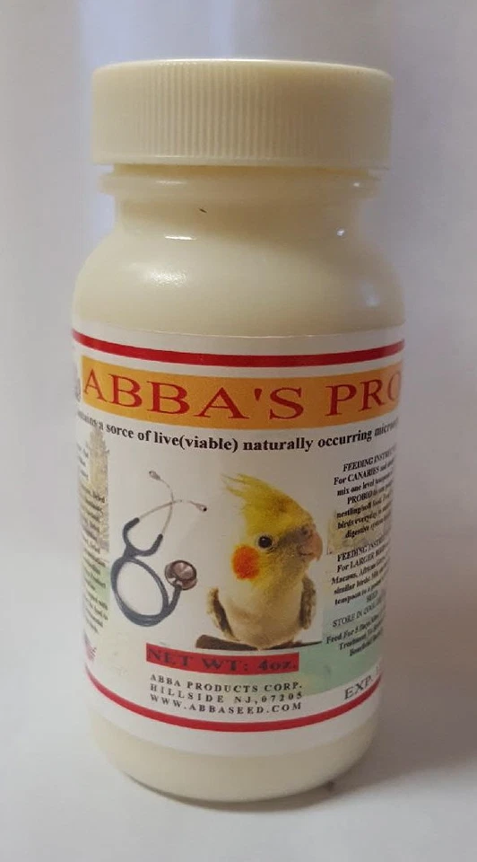 ABBA BIRD PROBIOTICS ACIDOPHILUS PROBIO 4OZ