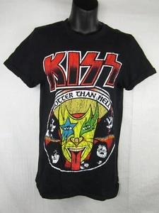Alice Olivia Jeans Kiss Hotter Black Short Sleeve Graphic T Shirt Womens S Small - Picture 1 of 5