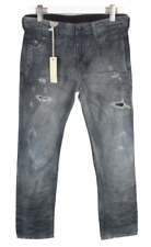 DIESEL Chi-Dee 0829G Jeans Men's W28 Distressed Faded Chino Dark Zip Slim Fit