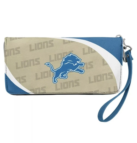 Detroit Lions NFL Women's Curve Zip Organizer Wallet / Purse Cover