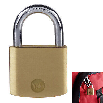 Yale BRASS Padlock 30mm Strong Lock Suitcase Bag Padlock Y110B/30/115/1/B/303 • 3.75£