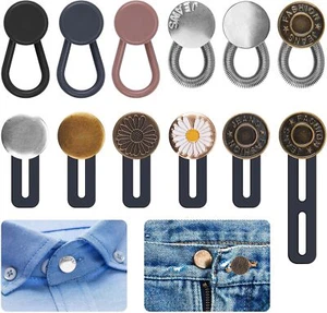 12PCS Button Extenders for Jeans - Pants Button Extender, Waist Extenders for Pa - Picture 1 of 7