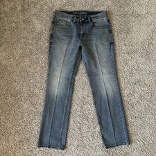 Cody James Jeans Mens 33x32 (approx 35x32.5) Straight Leg Light Wash Blue Denim