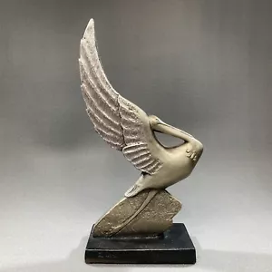 Vintage 1986 Austin Productions große Vogelstatue Skulptur Claude LeClerc 13 Zoll H - Bild 1 von 11