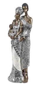 formano Deko-Figuren in afrikanischem Stil silber-gold, Familie 32 cm h 723642 - Bild 1 von 1