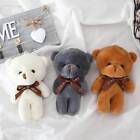 3 pcs Petite Soft Stuffed Animal Teddy Bear Doll Charm Pendant