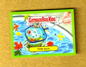 2014 Garbage Pail Kids Series 2 Green Border "TIM SKIM" #99a Sticker Card - Imagen 1 de 1