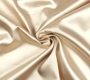 SATIN Deluxe Stoff Innenfutter Blusenstoff Wäsche glänzend CHAMPAGNER EUR 9,98/m - Bild 1 von 2