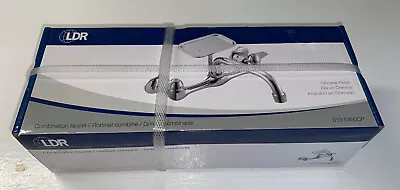 LDR Faucet Combination With Soap Tray Chrome Finish Utility Laundry Room NOS - Image 1 of 3