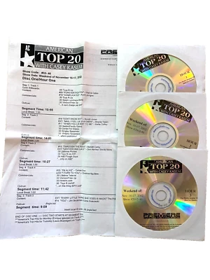 7/13/02 CASEY KASEM AT20, 3 HRS, 3 LONG DISTANCE DEDICATIONS/5 AMERICAS TOP HITS - Image 1 of 4
