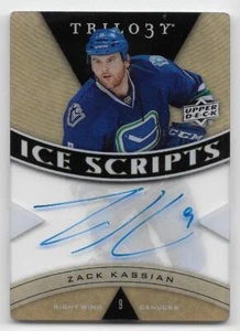 13/14 UPPER DECK TRILOGY ICE SCRIPTS AUTOGRAPH Zack Kassian #ISZK - Picture 1 of 1